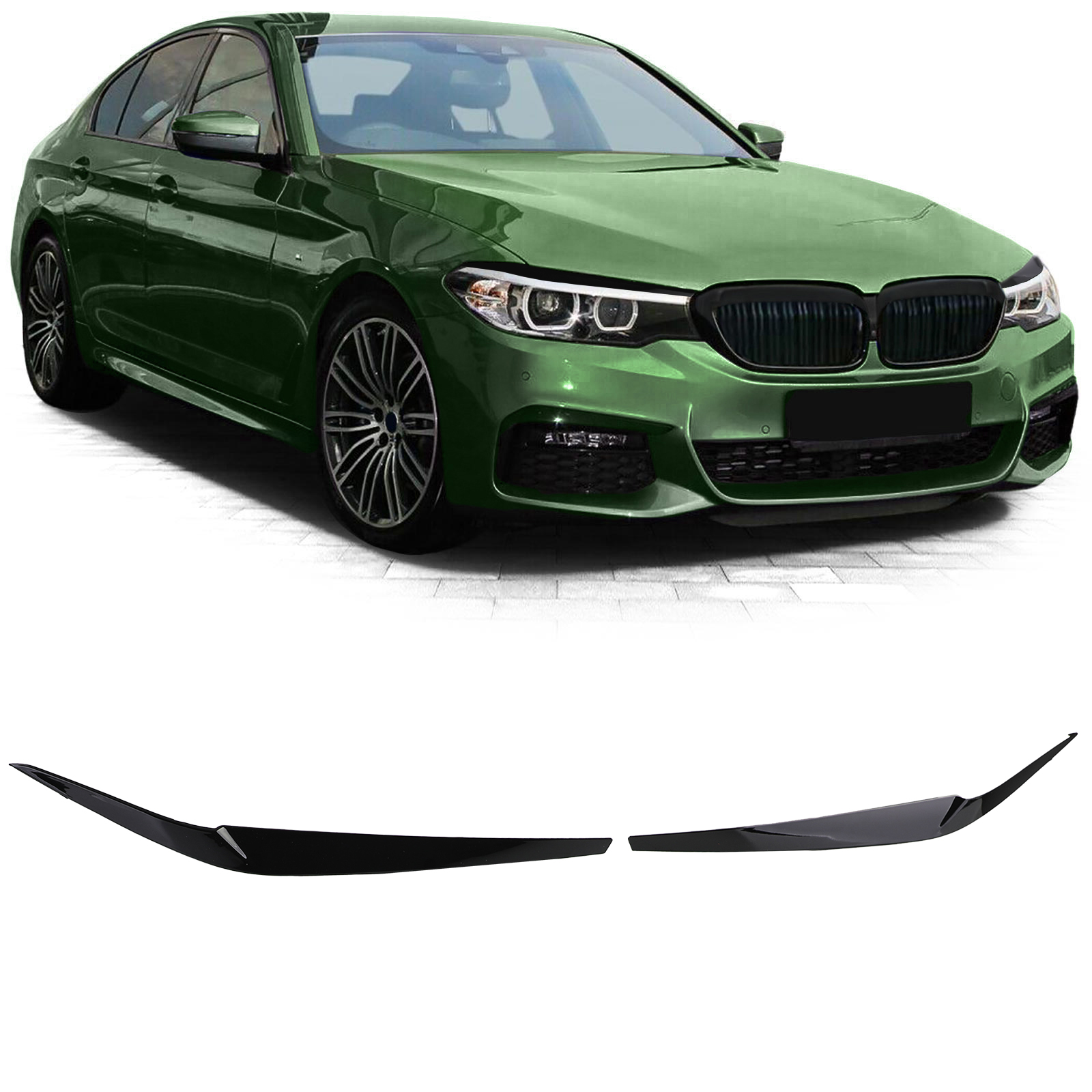 Booskijkers passend voor BMW 5 serie G30 en G31 glanzend zwart