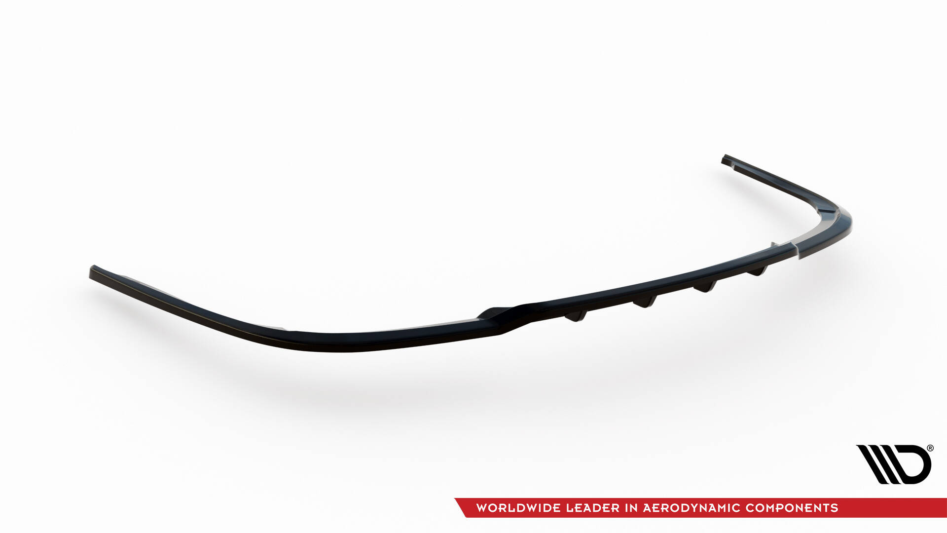 Diffusor aanzet glanzend zwart passend voor BMW 7 serie F01 en F02 met standaard bumper Maxton Design