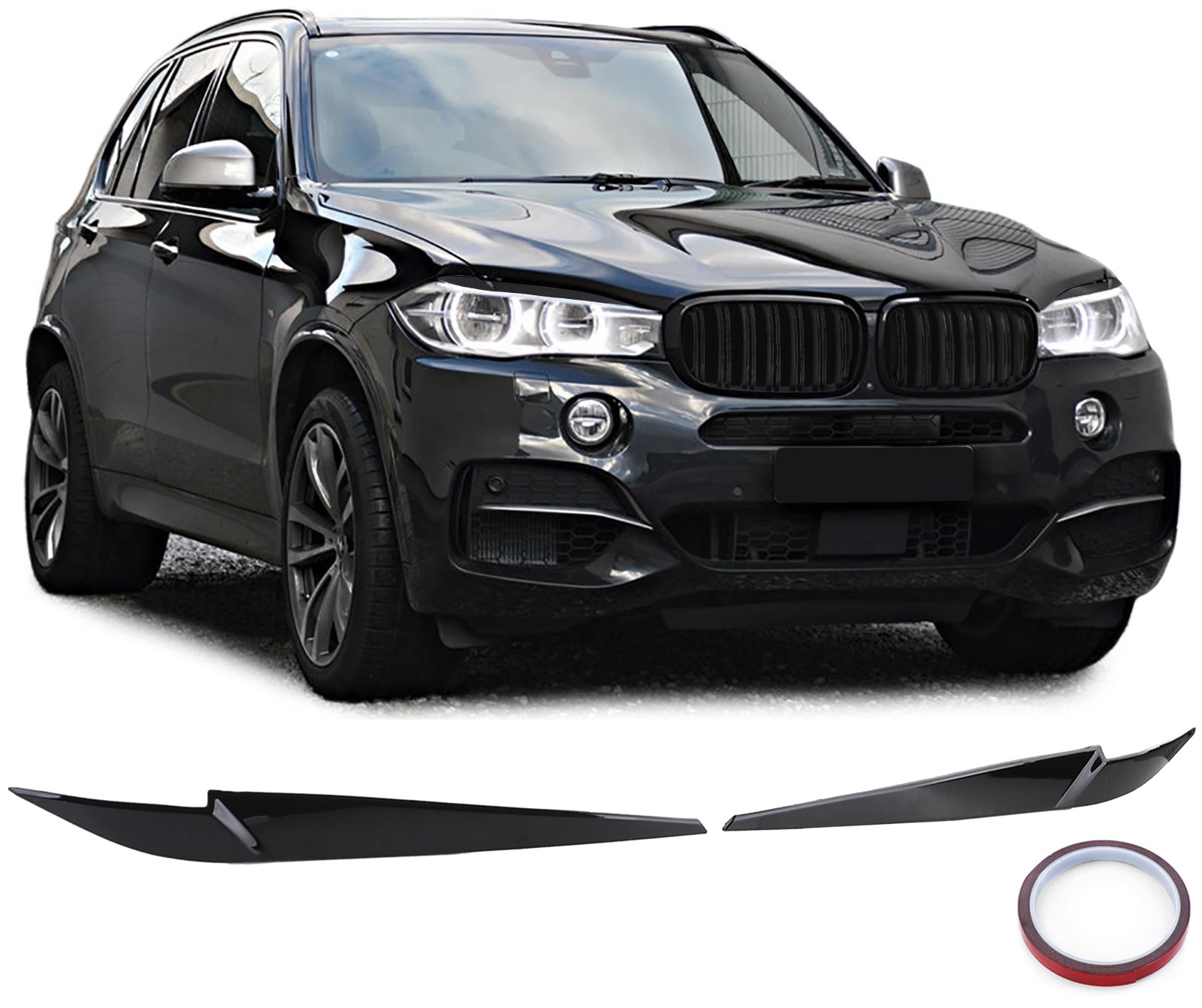 Booskijkers glanzend zwart passend voor BMW X5 F15