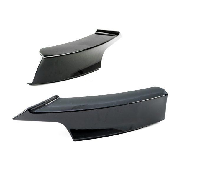 Glanzend zwarte splitters passend voor BMW 3 serie F30 sedan en F31 touring met M pakket voorbumper