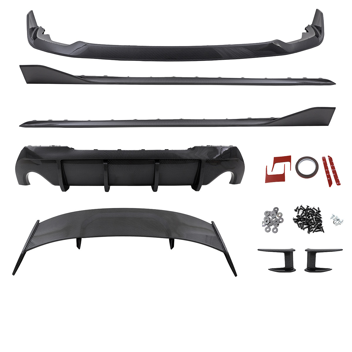 Performance look aanzetpakket carbon look passend voor BMW 1 serie F40 met M pakket