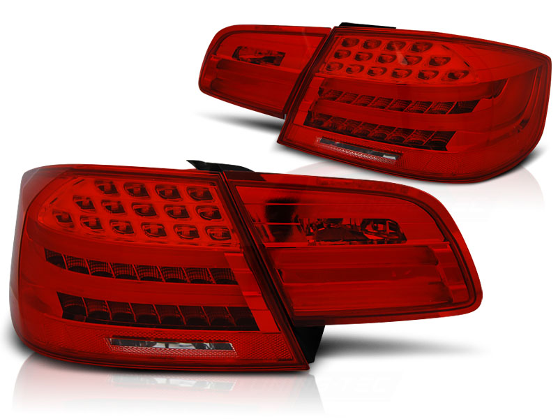 Achterlichten LCI look rood/smoke passend voor BMW 3 serie E92 coupe