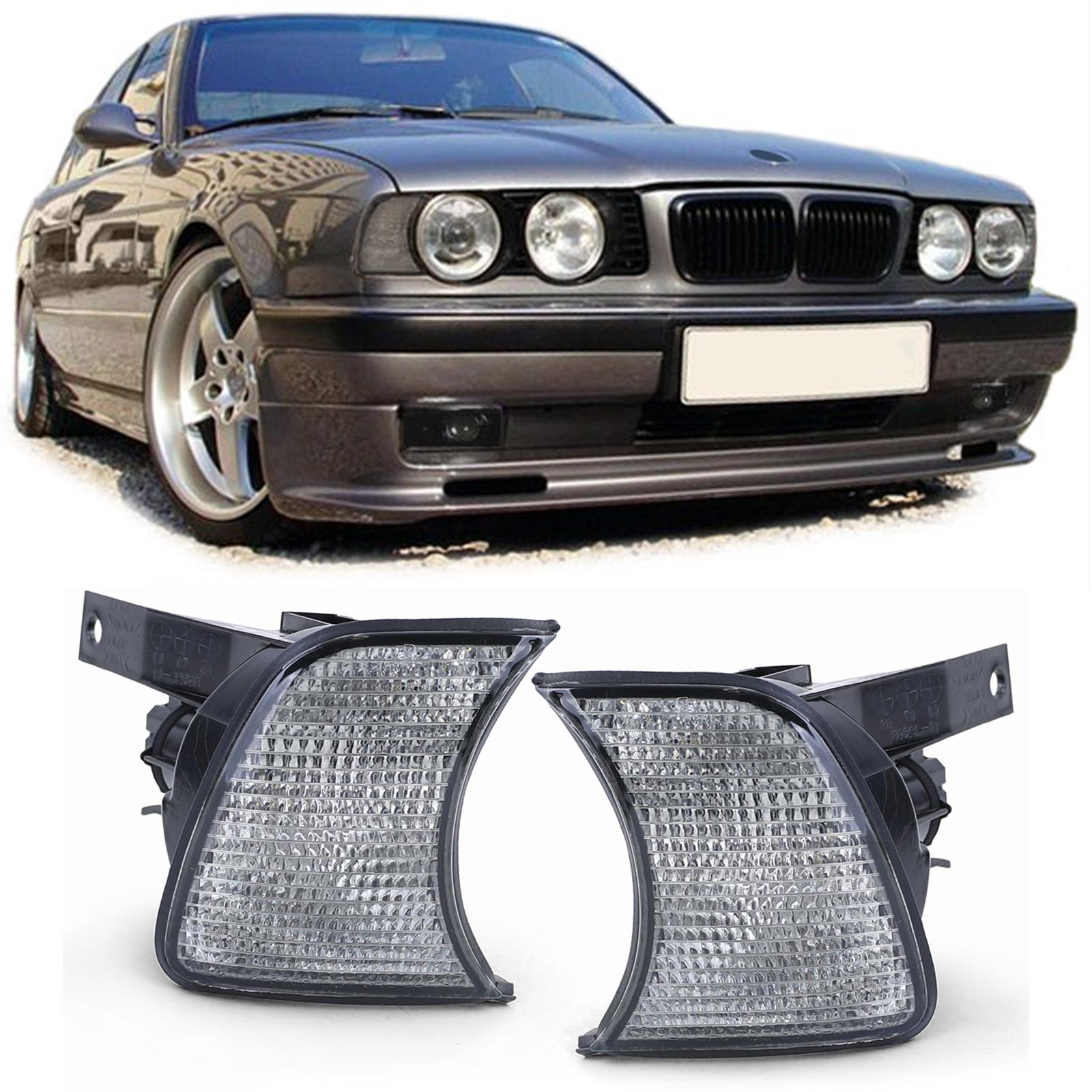 Smoke knipperlichten passend voor BMW 5 serie E34