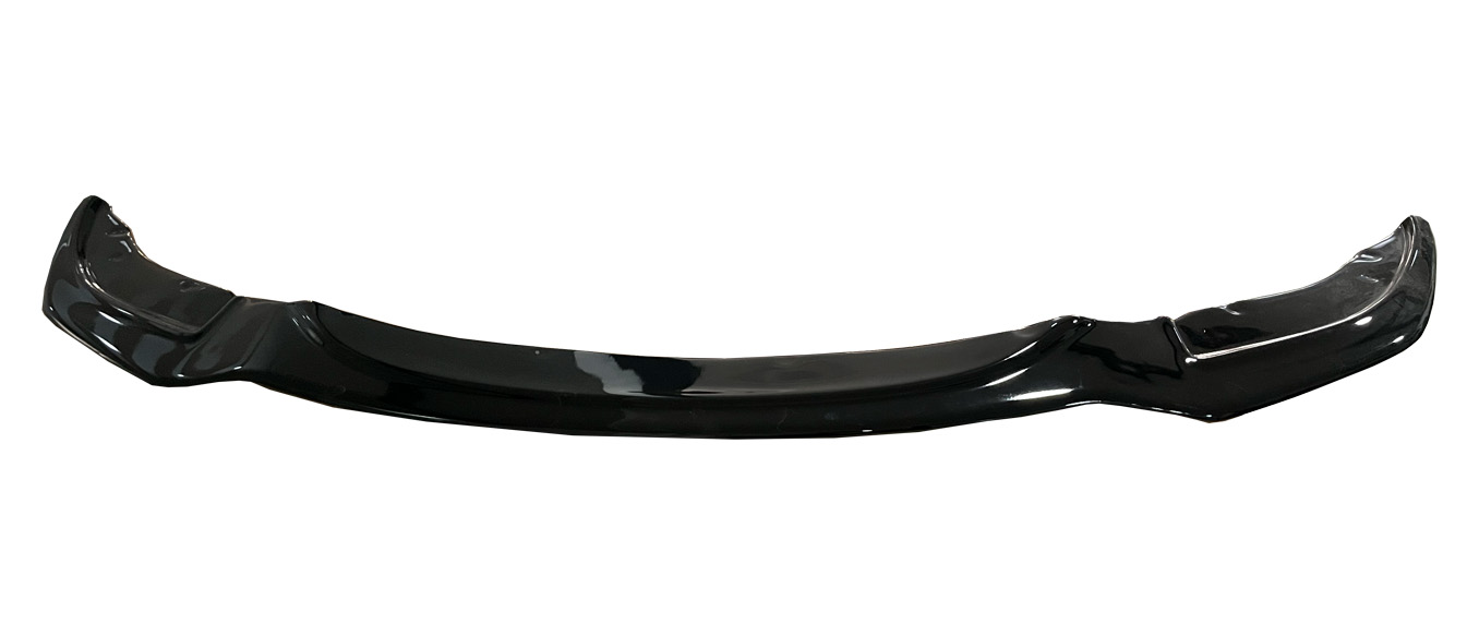 Front spoiler versie 2 glanzend zwart passend voor BMW 5 serie F10 en F11 met M pakket voorbumper