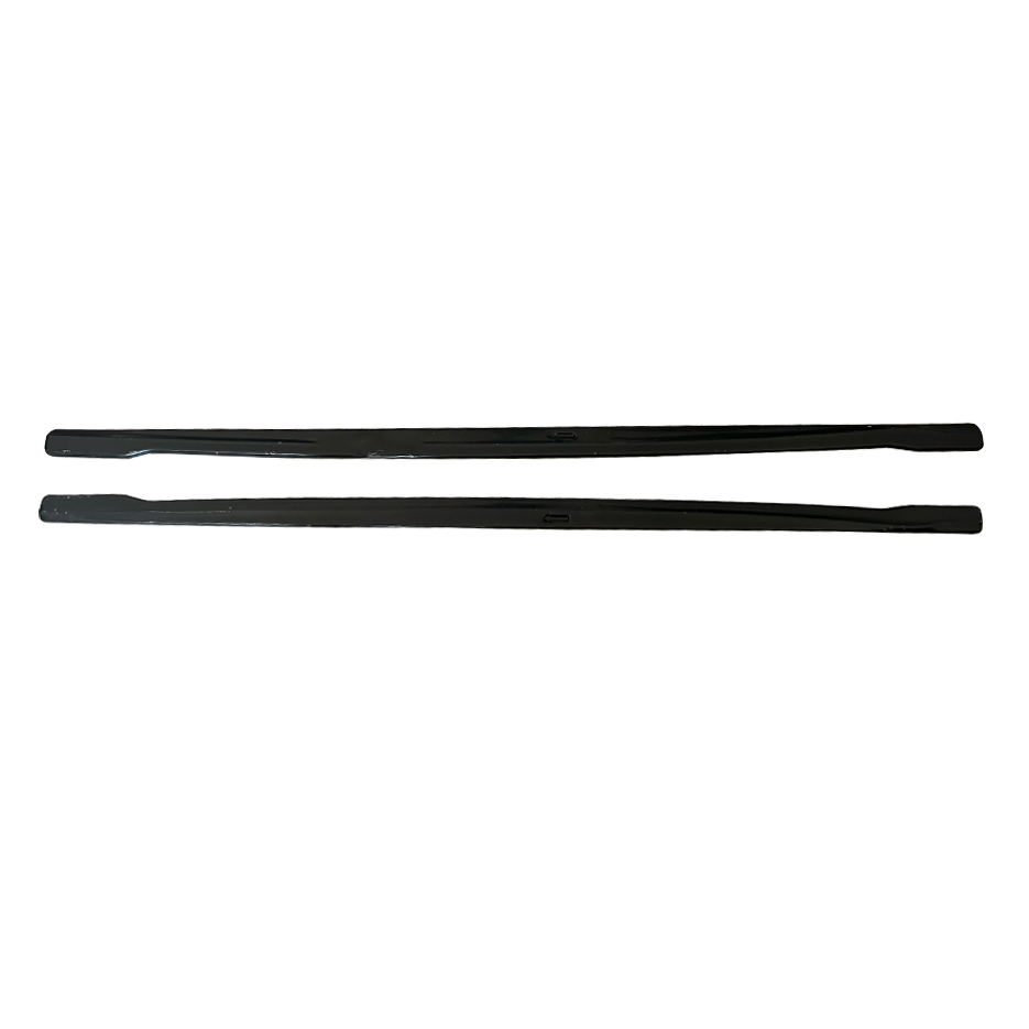Sideskirt aanzets glanzend zwart versie 2 passend voor BMW 1 serie F20 model 2011 - 2019 met M pakket sideskirts