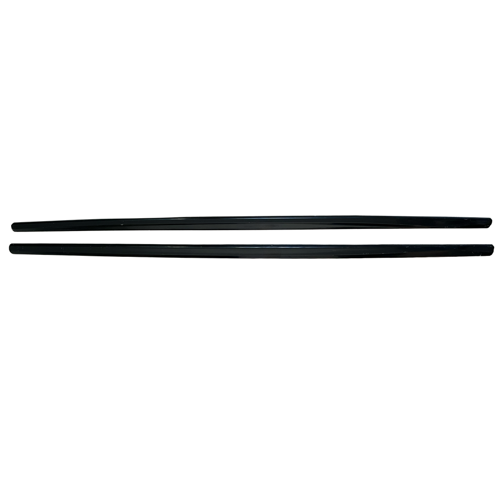 Sideskirt aanzets glanzend zwart versie 1 passend voor BMW 1 serie F20 model 2011 - 2019 met M pakket sideskirts
