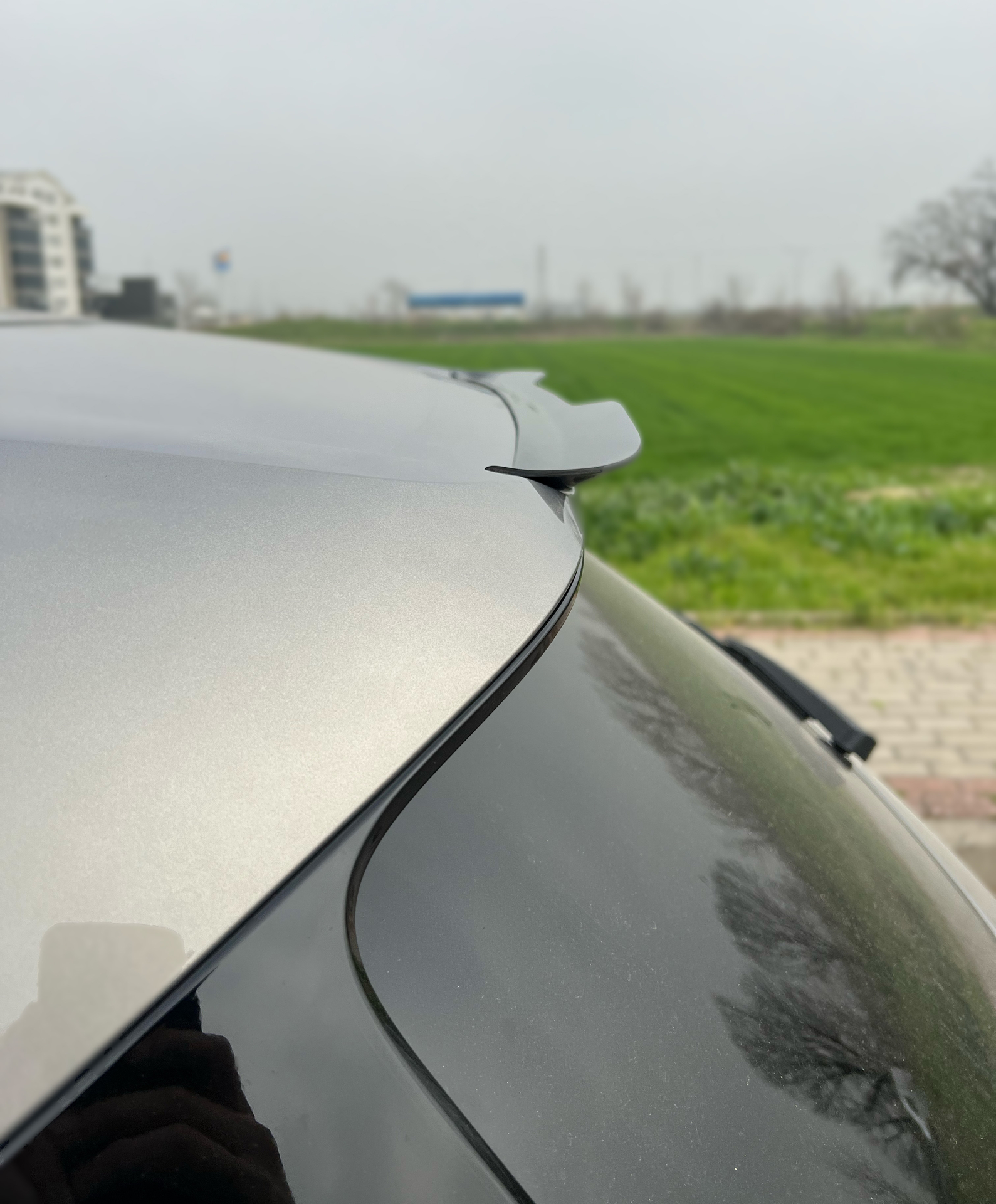 Dakspoiler glanzend zwart passend voor BMW iX