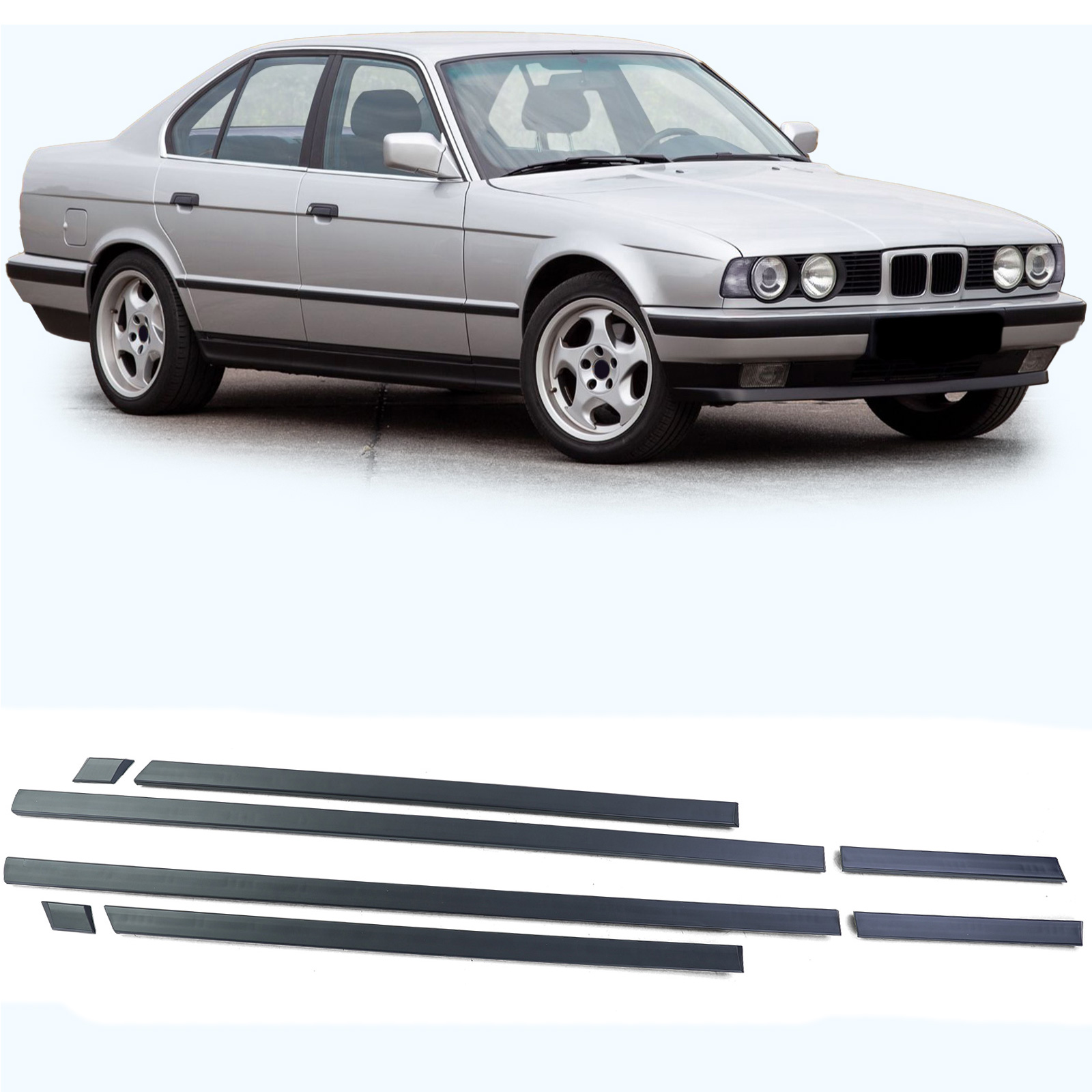 Stootlijsten passend voor BMW 5 serie E34 sedan en touring