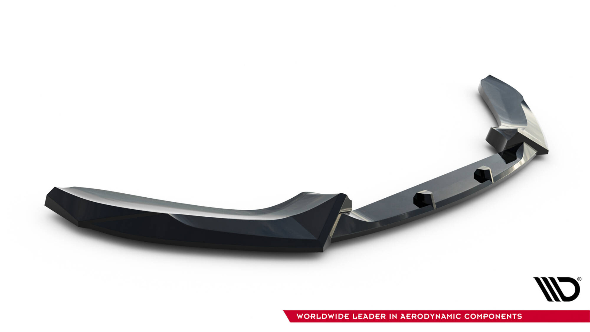 Frontspoiler CSL look versie 5 glanzend zwart passend voor BMW 1 serie F20LCI en F21LCI met M pakket voorbumper Maxton Design