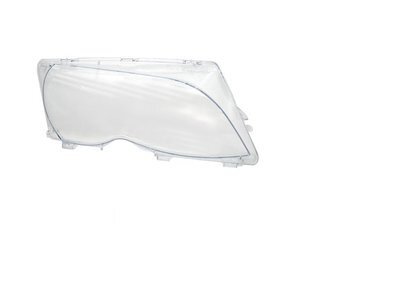 Koplampglas passend voor BMW 3 serie E46 coupe en cabrio model 1999 - 2003 en M3 E46 bijrijderskant