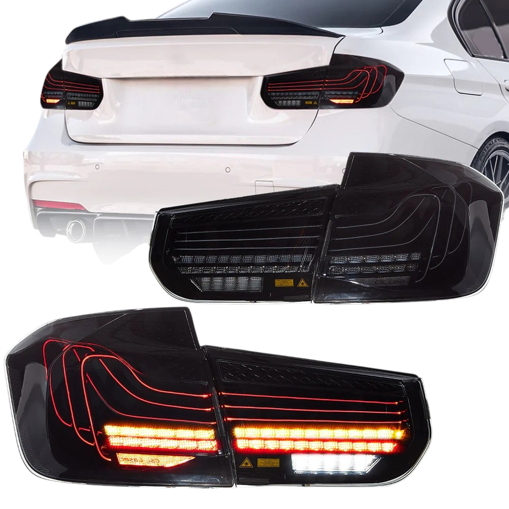 LED achterlichten smoke passend voor BMW 3 serie F30 en F80 model 2011 - 2019