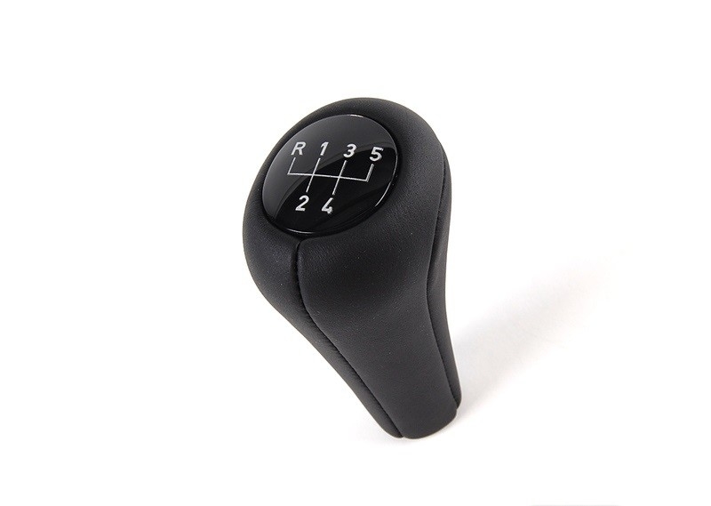 Lederen pookknop 5 bak origineel BMW passend voor de E28, E30, E34, E36, E39, E46, Z4 Z85/E86, Z3, X5 E53
