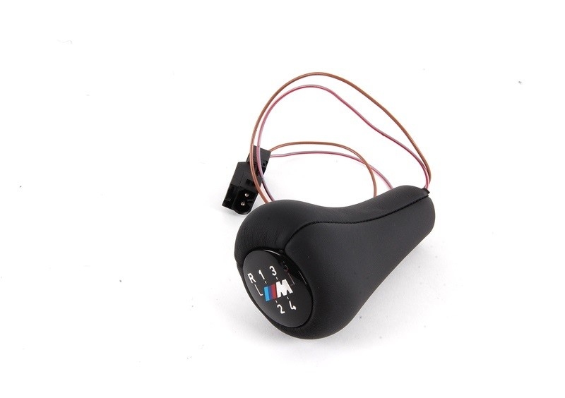 Verlichte lederen M pook 5 bak origineel BMW passend voor de E28, E30, E34, E36, E39, E46, Z3, Z4 Z85/E86, X5 E53.