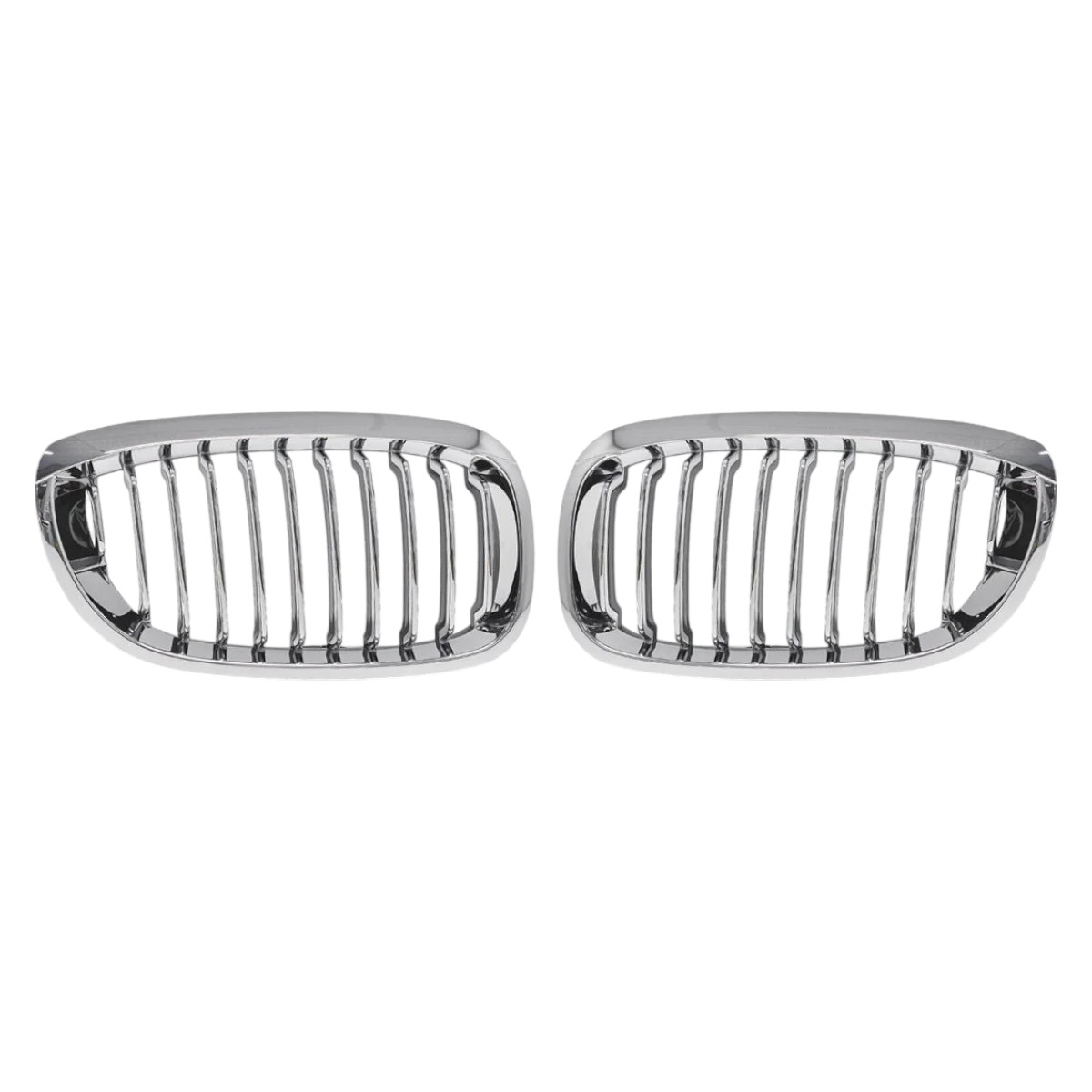 Chromen grillen passend voor BMW 3 serie E46 coupe en cabrio facelift model 2003 - 2006