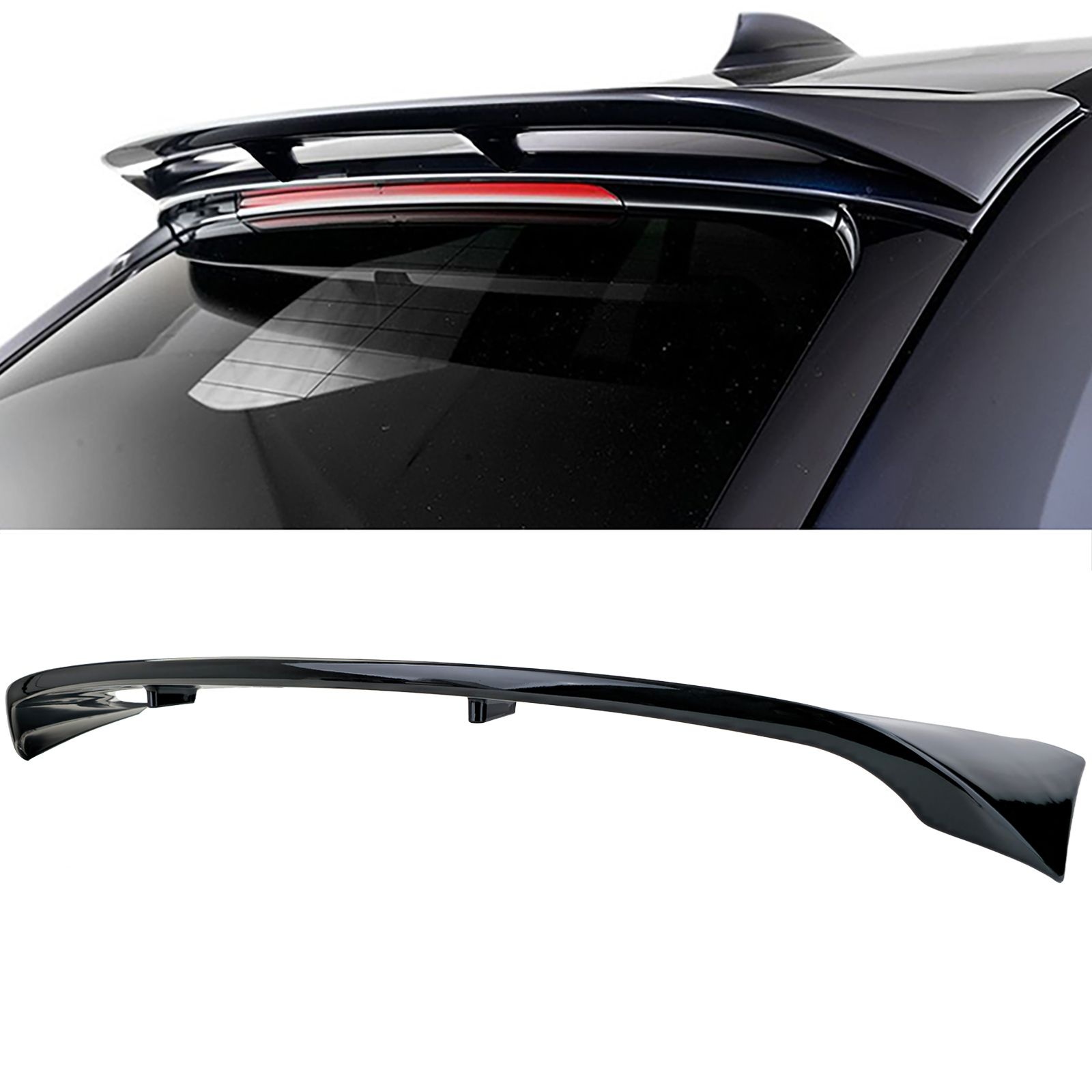 Glanzend zwarte dakspoiler passend voor BMW 5 serie G31 model 2019 - 2025