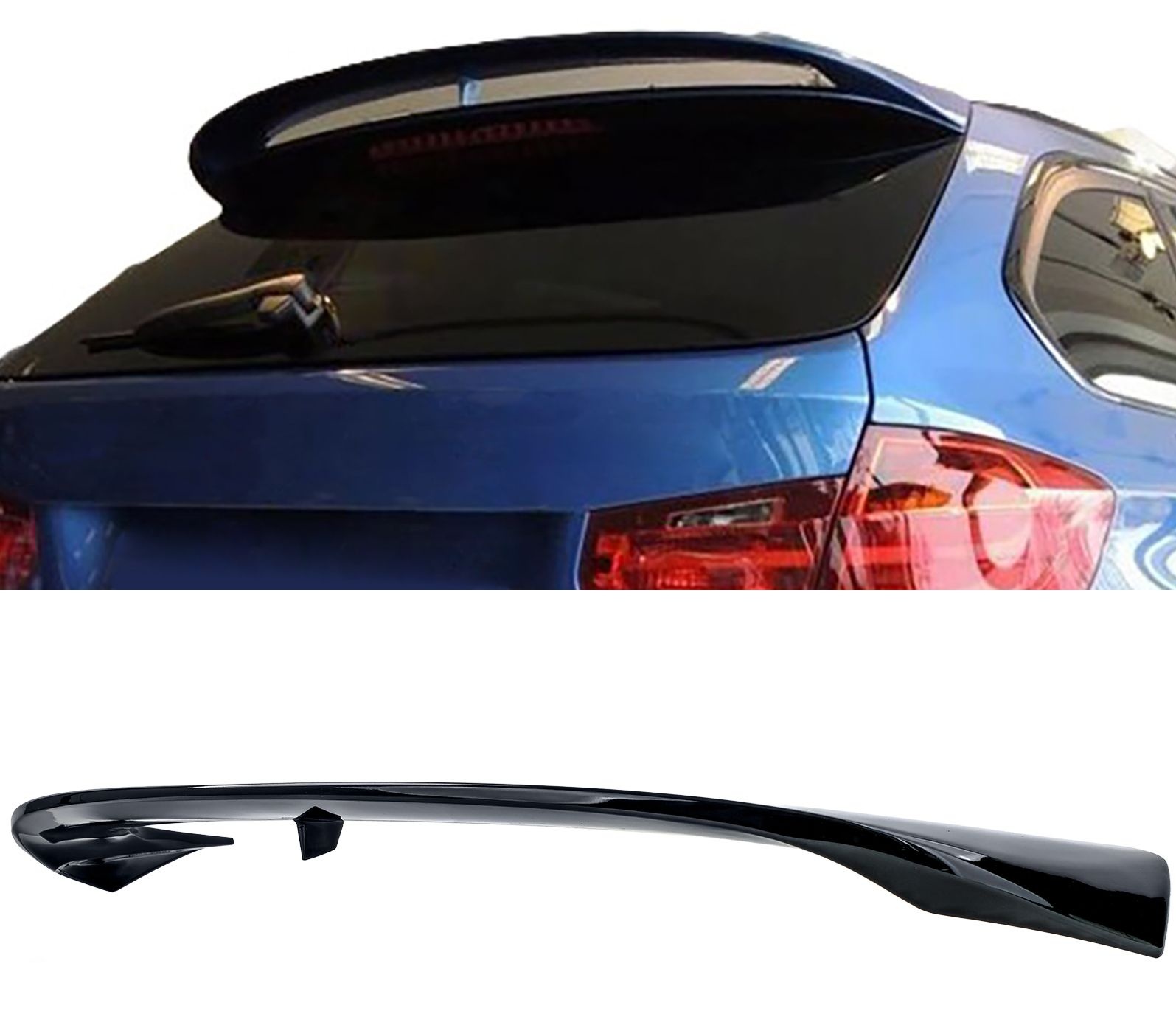 Glanzend zwarte dakspoiler passend voor BMW 3 serie F31 touring