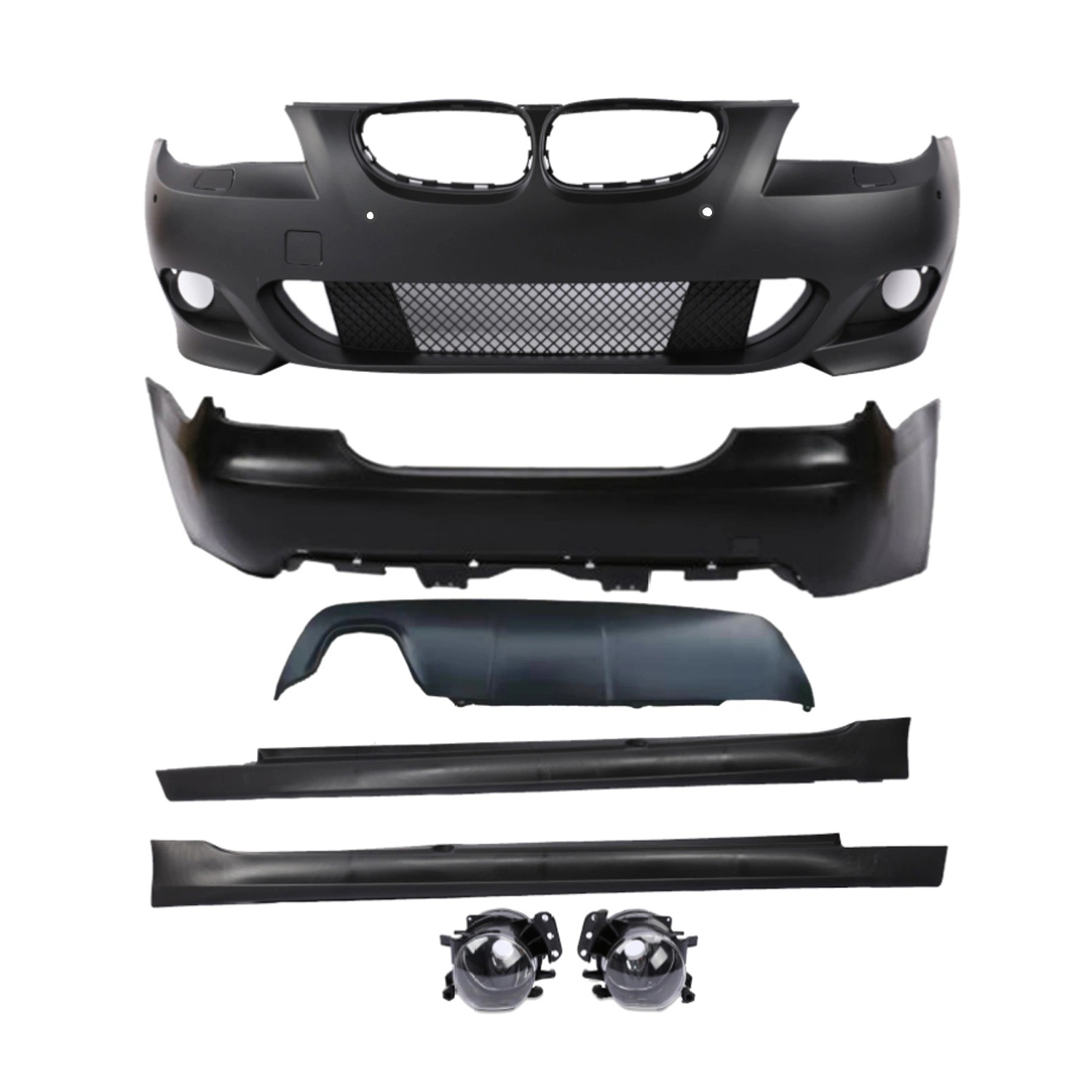 Sport look pakket passend voor BMW 5 serie E60 sedan model 2003 - 2007 met parkeersensoren