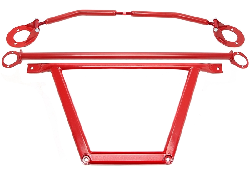 Veerpootbrug set rood passend voor BMW 3 serie E36 met 6 cilinder benzine