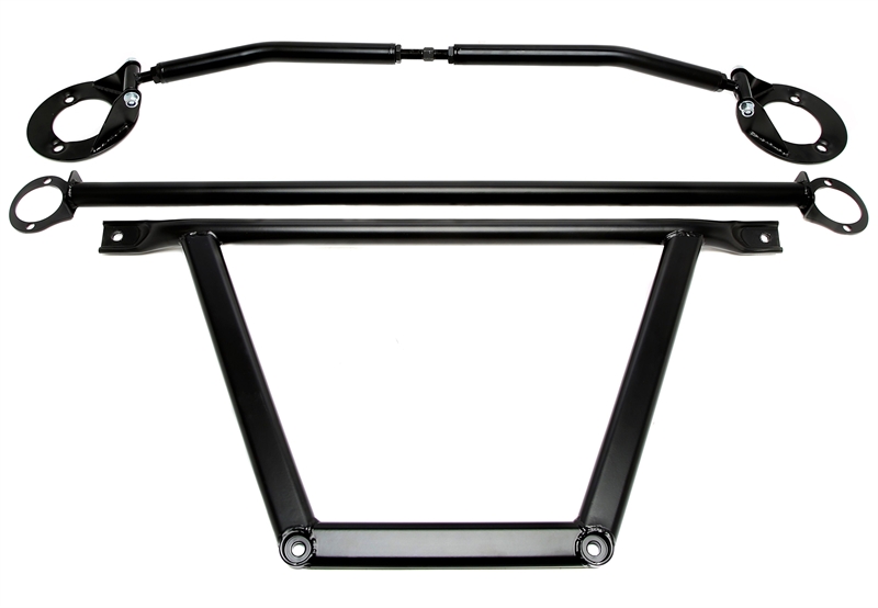 Veerpootbrug set zwart passend voor BMW 3 serie E36 met 6 cilinder benzine motor