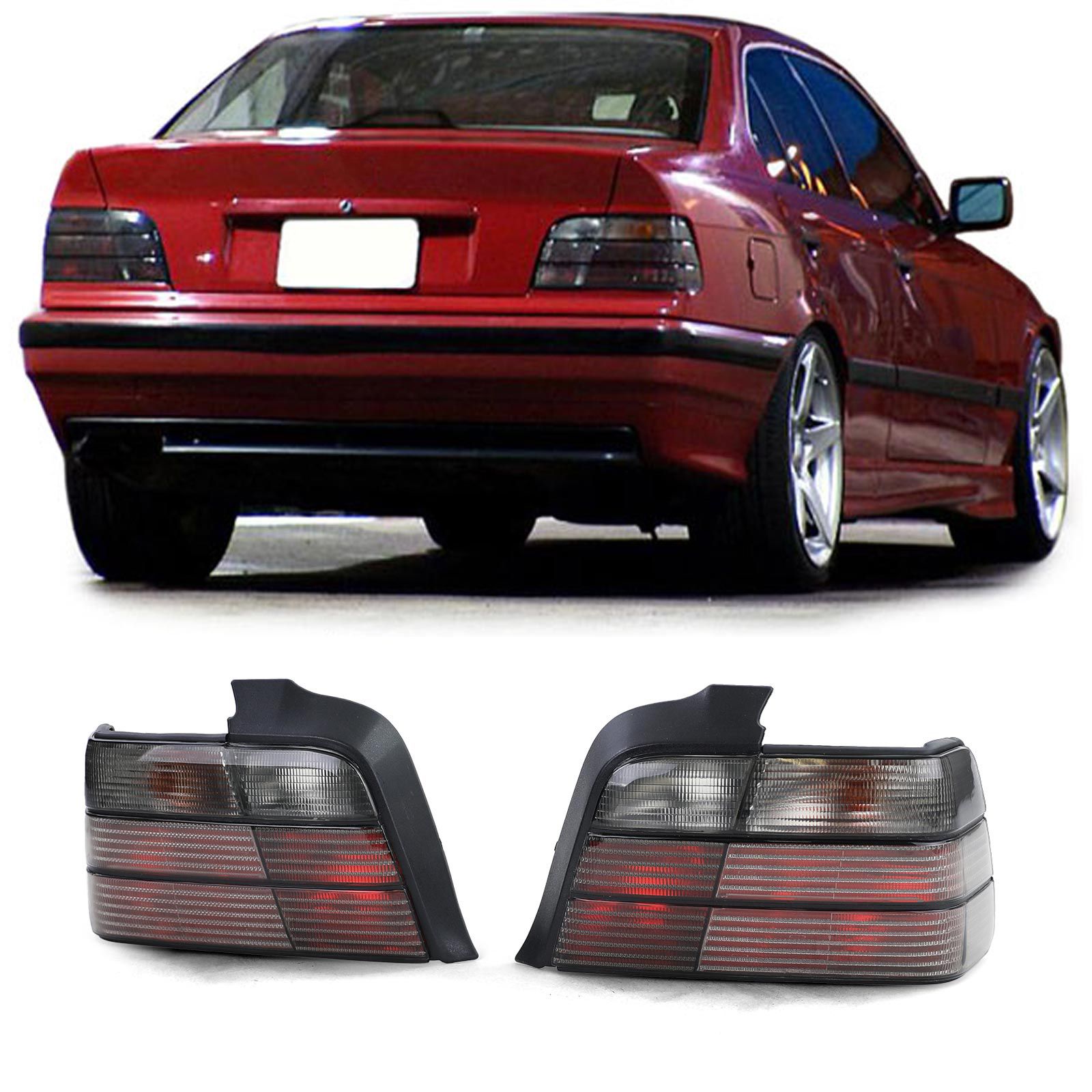 Achterlichten smoke passend voor BMW 3 serie E36 sedan