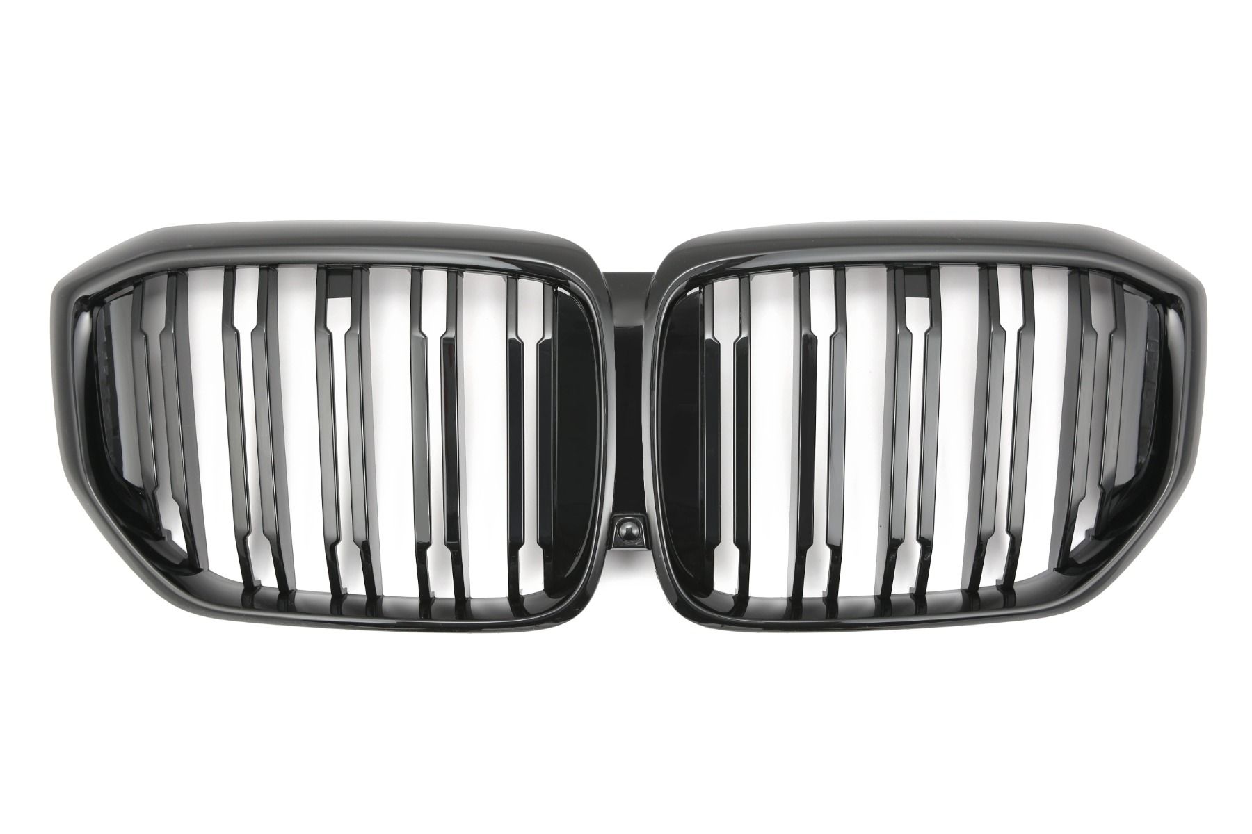 Glanzend zwarte dubbelspijls grill passend voor BMW X5 G05 LCI model vanaf 2023