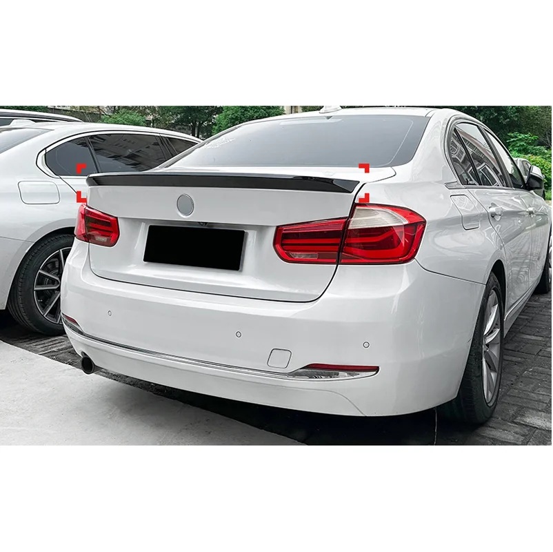 Glanzend zwarte achterspoiler G20 look passend voor BMW 3 serie F30 sedan