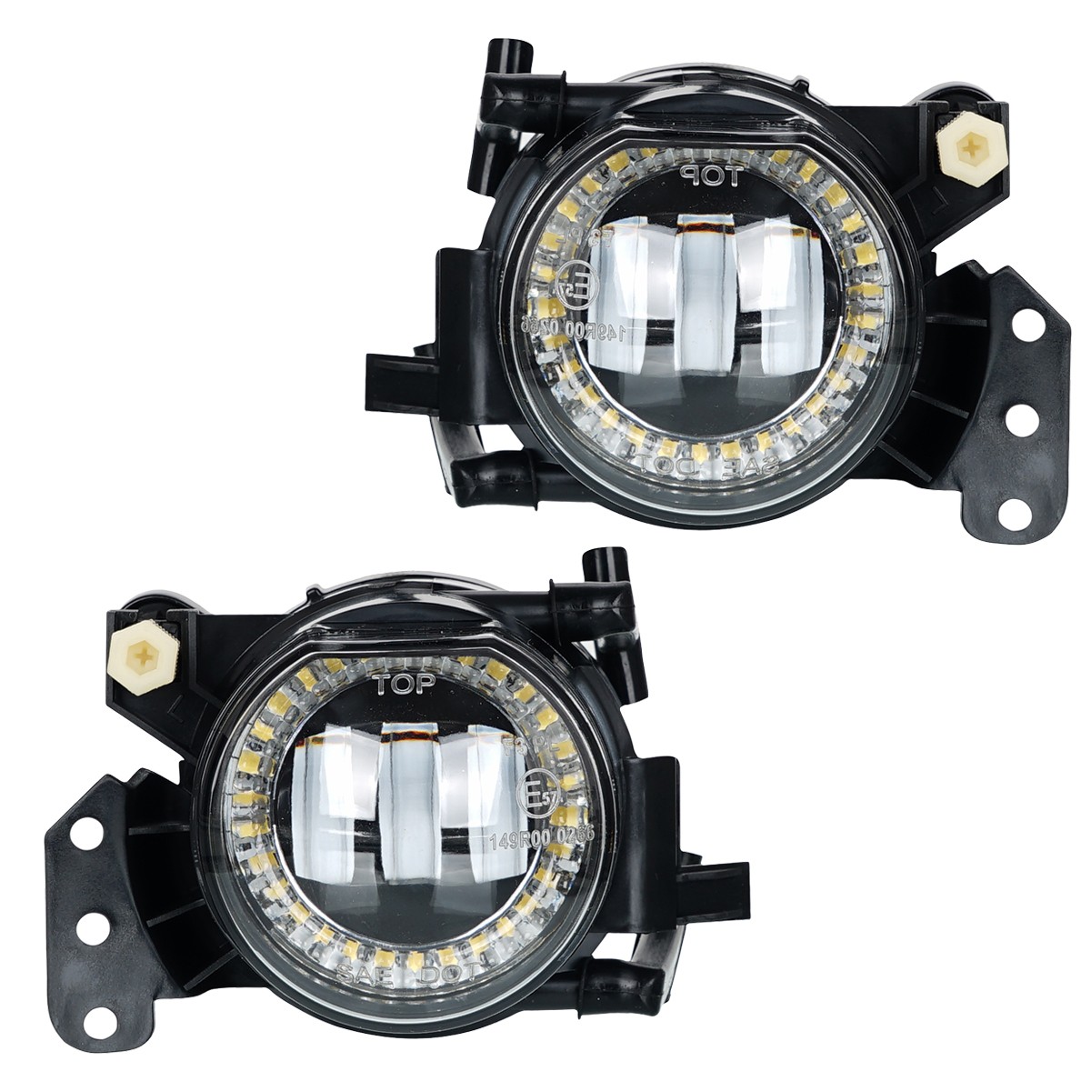 LED Angel Eyes mistlampen passend voor BMW 3 serie E90 en E91 model 2005 - 2012