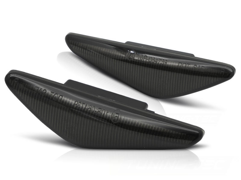 Dynamische LED smoke zijknipperlichten passend voor BMW 3 serie E46 coupe en cabrio facelift model 2003 - 2006
