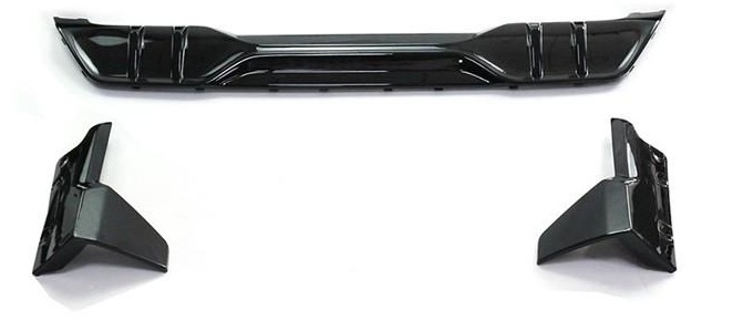 Diffuser glanzend zwart passend voor BMW X5 G05 LCI model vanaf 2023 met M pakket bumper