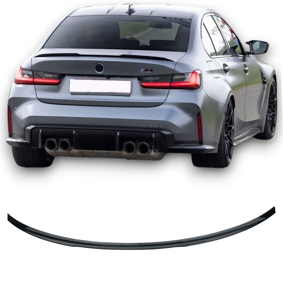 Carbon achterspoiler CS look passend voor BMW 3 serie F30 sedan