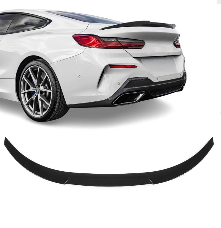 Glanzend zwarte EVO look spoiler passend voor BMW 8 serie G15 en F92 Coupe