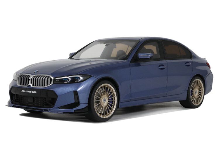 Alpina B3 GT '24, blauw (Salon blue) schaal 1:18 GT Spirit