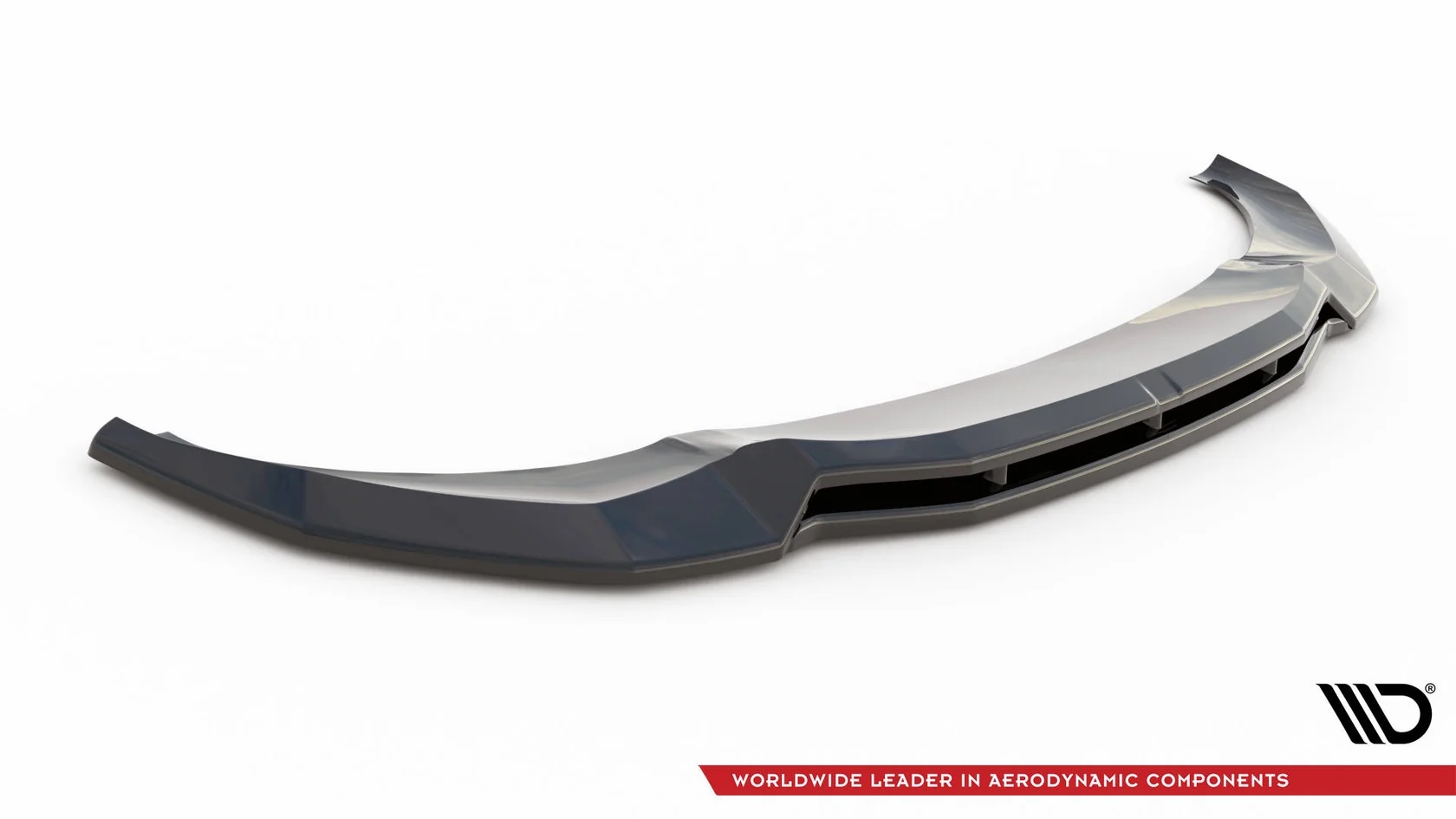 Front splitter glanzend zwart passend voor BMW X3 G01 met M pakket Maxton Design