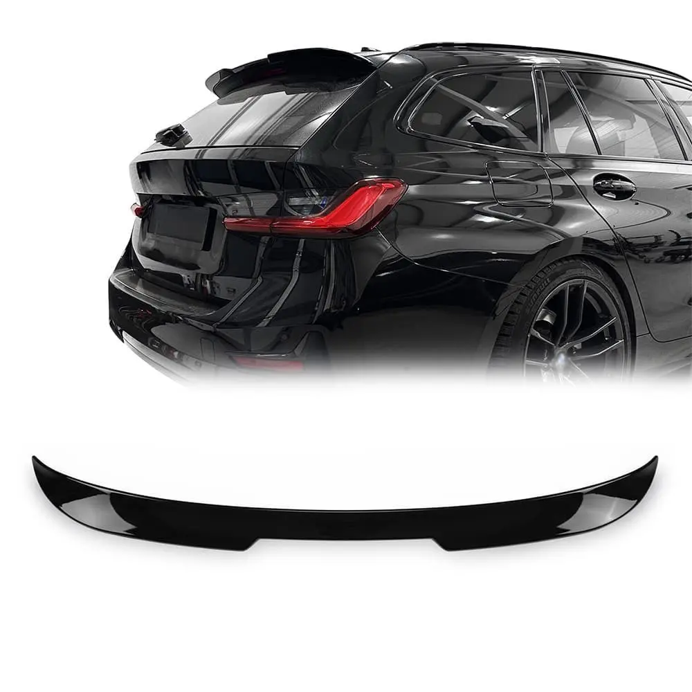 Glanzend zwarte spoiler aanzet passend voor BMW 3 serie G21 touring