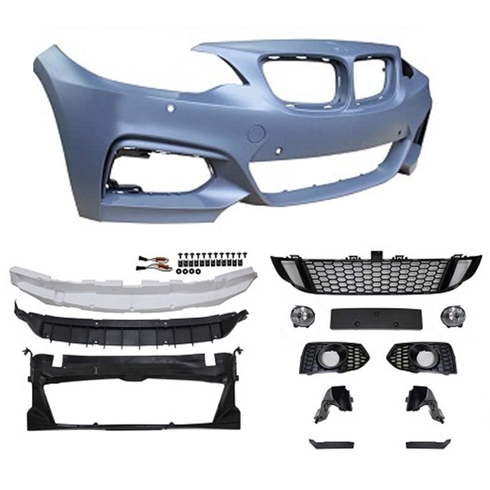 Sportlook voorbumper passend voor BMW 2 serie F22 en F23  met parkeersensoren