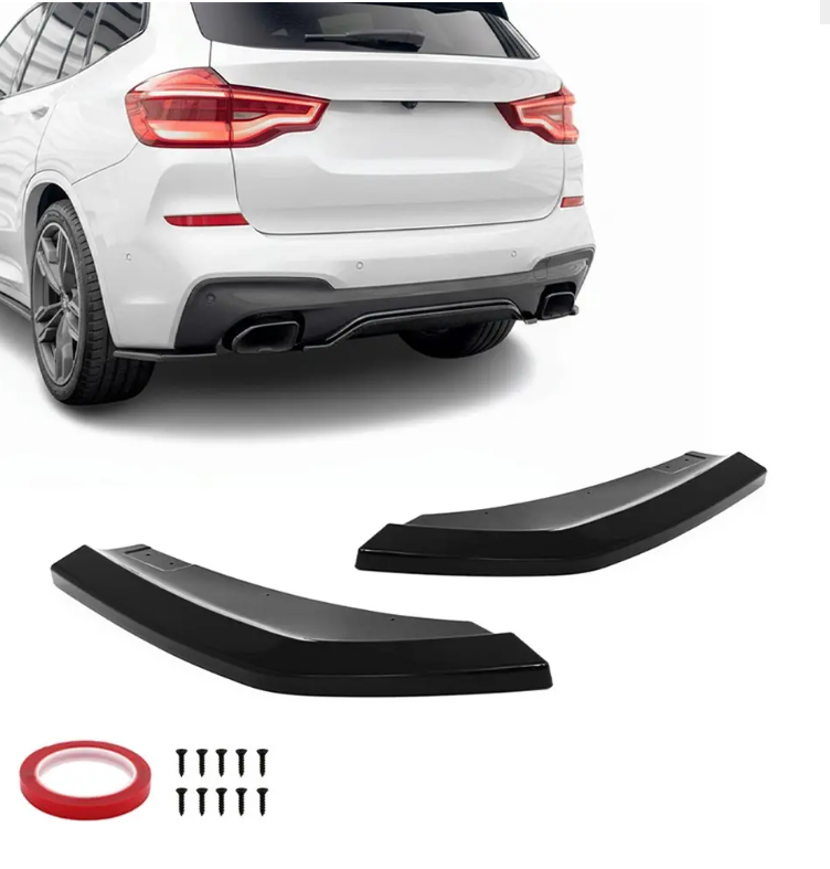 Diffuser hoeken glanzend zwart passend voor BMW X3 G01 model 2018 - 2021
