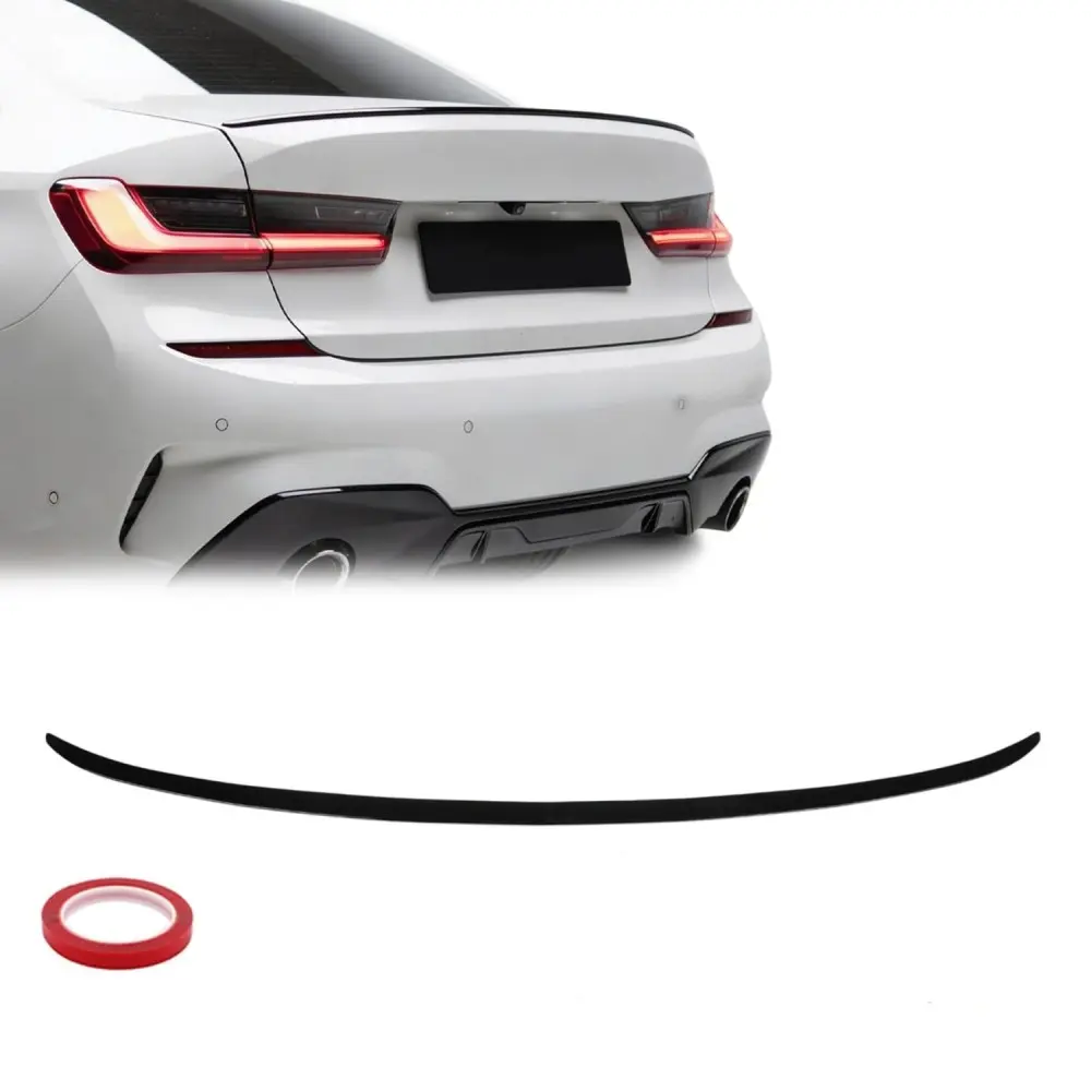 Glanzend zwarte spoiler subtiel passend voor BMW 3 serie G20 sedan