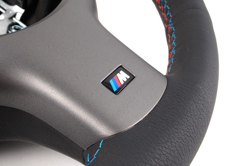 BMW 3 serie E46 M stuur SMG flippers leder compleet met afdekking MF knoppen origineel BMW - BimmerProducts.nl