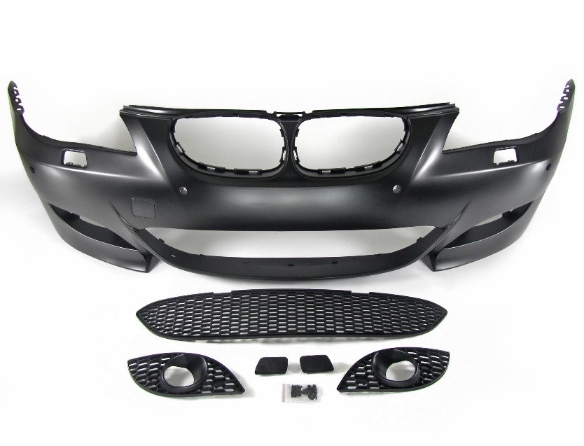 EVO look voorbumper met PDC passend voor BMW 5 serie E60 en E61 model 2003 - 2007
