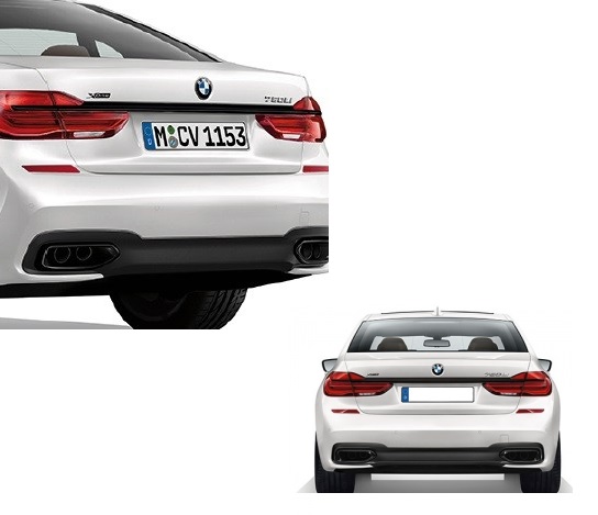 M Performance sierlijst kofferklep passend voor BMW 7 serie G11 en G12 origineel BMW