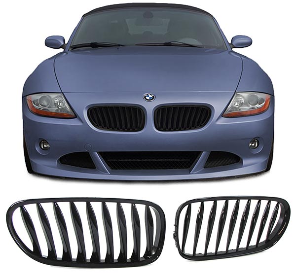 Glanzend zwarte grillen passend voor BMW Z4 E85 en E86