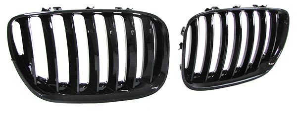 Grillen glanzend zwart passend voor BMW X5 E53 facelift model 2003 - 2007