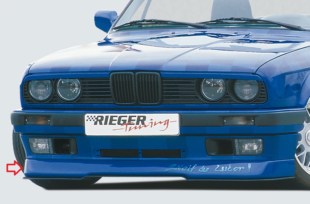 Rieger front lip passend voor BMW 3 serie E30 type 2