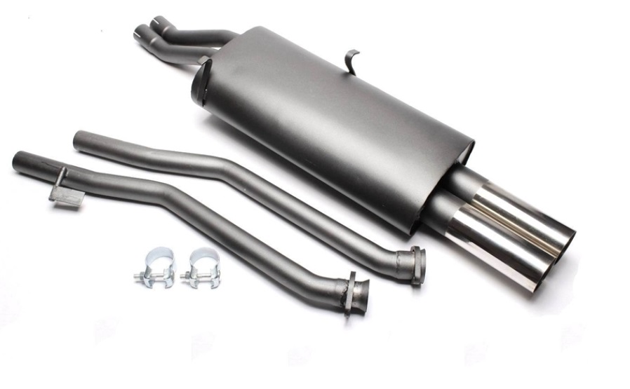 Sport uitlaat passend voor BMW 3 serie E30 320i en 325i afgezaagde rand