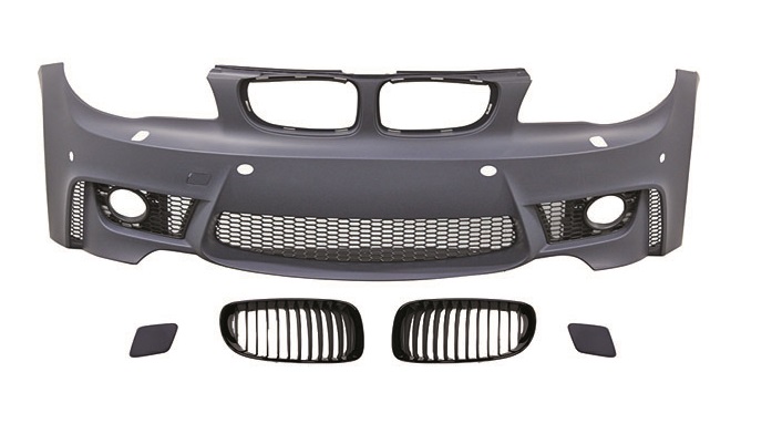 BMW 1 serie EVO look voorbumper E81 E82 E87 E88 (LCI) parkeersensoren