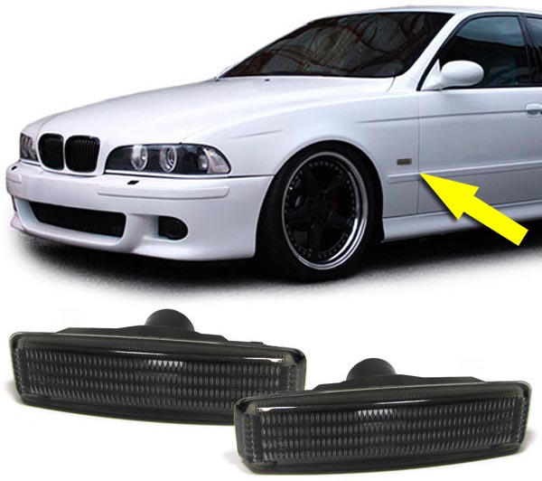 Smoke zijknipperlichten passend voor BMW 5 serie E39 model 1995 - 2003