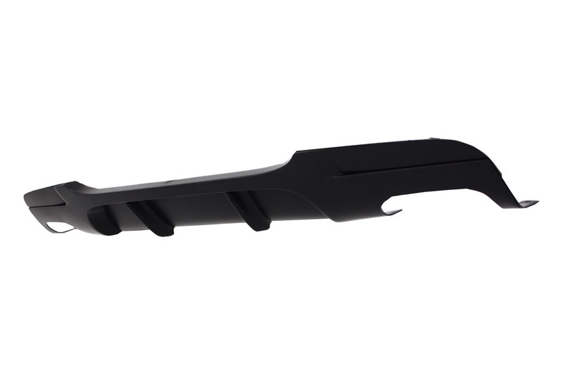 Performance look diffuser vier uitlaten passend voor BMW 3 serie E90 en E91 model 2005 - 2012 met M pakket achterbumper