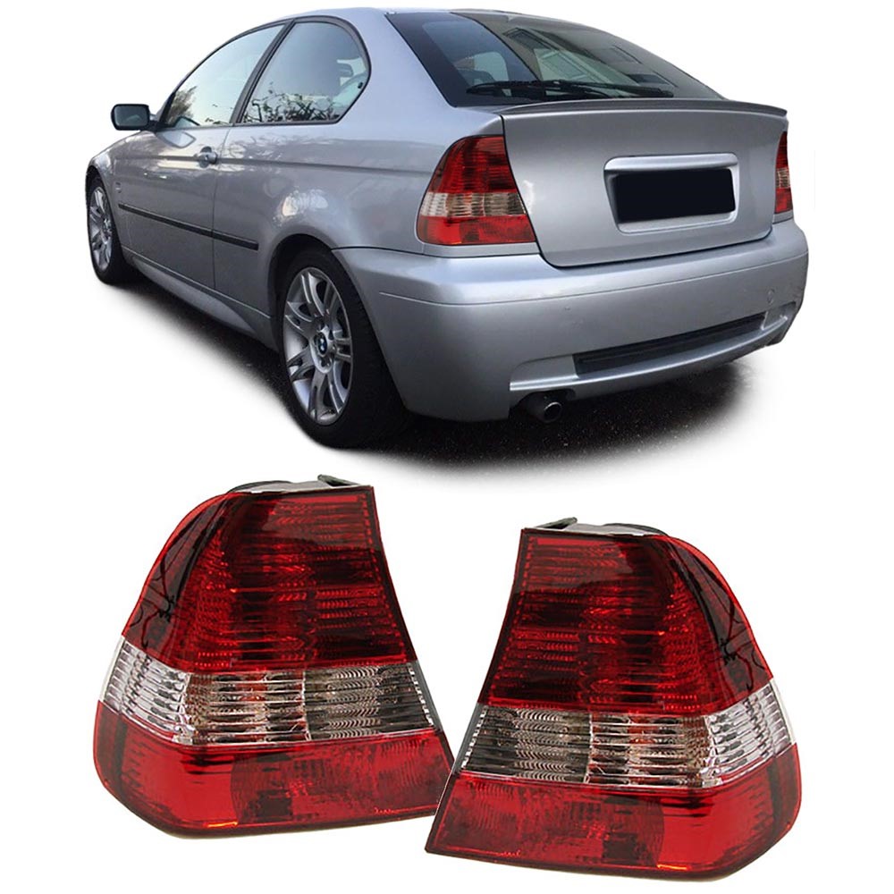 Achterlichten rood / helder passend voor BMW 3 serie E46 compact