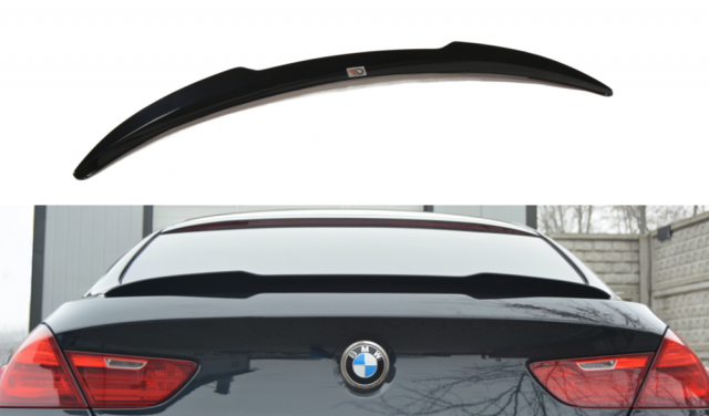 Spoiler kofferklep glanzend zwart passend voor BMW 6 serie F06 Gran Coupe Maxton Design