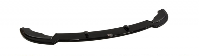 Glanzend zwarte frontsplitter passend voor BMW 3 serie E46 sedan en touring met M pakket voorbumper